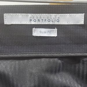 Perry Ellis Portfolio mens dress pants 34x30 black